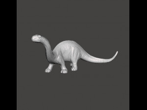 BRONTOSAURUS 70S VINTAGE TOY FIGURE MODEL FOR KIDS DINOSAUR 3D प्रिंट मॉडल