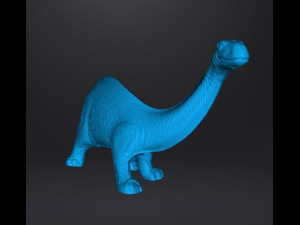 BRONTOSAURUS 70S VINTAGE TOY FIGURE MODEL FOR KIDS DINOSAUR 3D प्रिंट मॉडल
