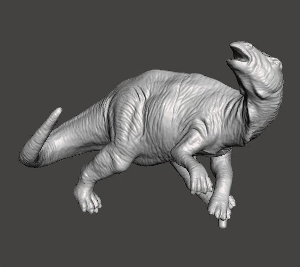 Iguanodon figure toy miniature model dinosaur monster dnd rpg wildlife 3D Print Model .c4d .max .obj .3ds .fbx .stl .blend 