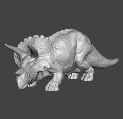 Triceratops figure toy miniature model dinosaur monster dnd rpg wildlife 3D Baskı Modeli .c4d .max .obj .3ds .fbx .stl .blend 
