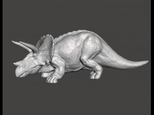 Triceratops figure toy miniature model dinosaur monster dnd rpg wildlife 3D Baskı Modeli