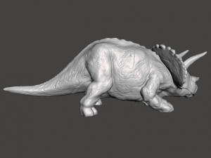 Triceratops figure toy miniature model dinosaur monster dnd rpg wildlife 3D Baskı Modeli