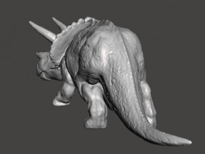 Triceratops figure toy miniature model dinosaur monster dnd rpg wildlife 3D Baskı Modeli