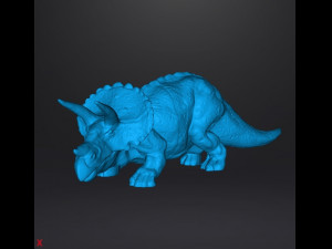 Triceratops figure toy miniature model dinosaur monster dnd rpg wildlife 3D Baskı Modeli