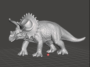 Triceratops realistic figure miniature model dinosaur monster dnd rpg wildlife 3D Print Model