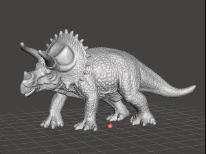 Triceratopo figura realistica modello in miniatura mostro di dinosauro dnd rpg fauna selvatica Modello di stampa 3D
