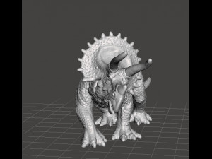 Triceratops realistic figure miniature model dinosaur monster dnd rpg wildlife 3D प्रिंट मॉडल