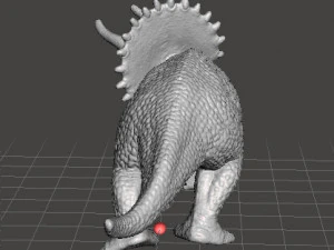 Triceratops realistic figure miniature model dinosaur monster dnd rpg wildlife 3D Print Model