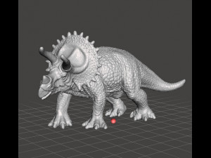 Triceratops realistic figure miniature model dinosaur monster dnd rpg wildlife 3D प्रिंट मॉडल