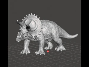 Triceratops realistic figure miniature model dinosaur monster dnd rpg wildlife 3D Print Model
