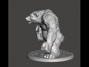 WEREBEAR CREATURE MINIATURE MODEL FOR FANTASY GAMES DnD AND RPG Modelo de impresión 3D