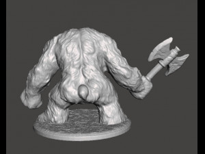 WEREBEAR CREATURE MINIATURE MODEL FOR FANTASY GAMES DnD AND RPG Modelo de impresión 3D