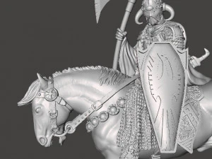 DEALER OF DEATH ON HORSE ART FIGURE STATUE DIORAMA MODEL FANTASY COLLECTIBLE 3D Print Model