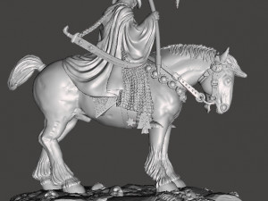 DEALER OF DEATH ON HORSE ART FIGURE STATUE DIORAMA MODEL FANTASY COLLECTIBLE 3Dプリントモデル