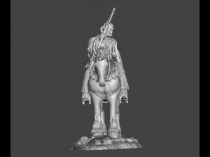 DEALER OF DEATH ON HORSE ART FIGURE STATUE DIORAMA MODEL FANTASY COLLECTIBLE 3D Print Model