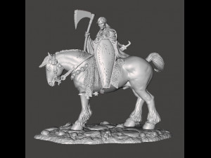 DEALER OF DEATH ON HORSE ART FIGURE STATUE DIORAMA MODEL FANTASY COLLECTIBLE 3Dプリントモデル