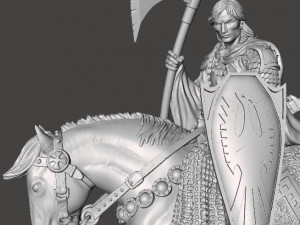 DEALER OF DEATH ON HORSE ART FIGURE STATUE DIORAMA MODEL FANTASY COLLECTIBLE 3Dプリントモデル