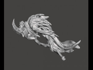 HORSEWRAITH PROWLER MINIATURE MODEL FOR FANTASY GAMES DND AND RPG Modèles 3D en vedette