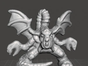 JABBERWOCK OBJ PVC FIGUR MINIATUR MONSTER KUNSTSTOFFSPIELZEUG 90er Jahre 3D Druckmodell