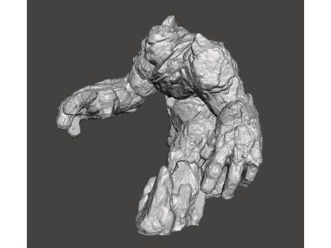 STONE GOLEM MINIATURE MODEL FOR FANTASY GAMES DND RPG Modello di stampa 3D