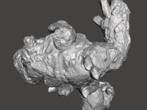STONE GOLEM MINIATURE MODEL FOR FANTASY GAMES DND RPG 3D Print Model