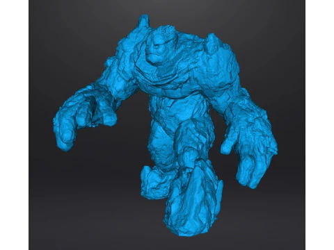STONE GOLEM MINIATURE MODEL FOR FANTASY GAMES DND RPG 3D Print Model