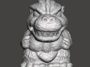 SD HEISEI GODZILLA 1992 PVC VINTAGE FIGURE 15 INCH CHIBI SUPER DEFORMED 3D Print Model