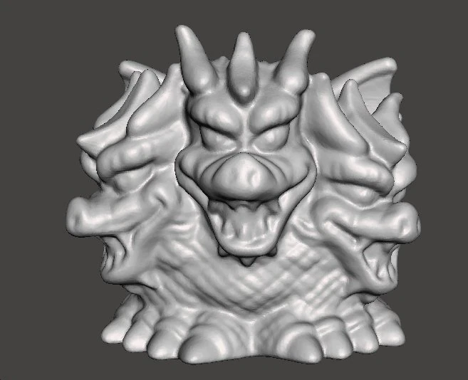 SD KING GHIDORAH 1992 PVC VINTAGE FIGURE 15 INCH SUPER DEFORMED CHIBI 3D Print Model .c4d .max .obj .3ds .fbx .stl .blend 