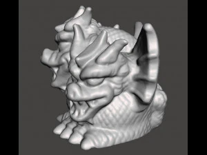 SD KING GHIDORAH 1992 PVC VINTAGE FIGURE 15 INCH SUPER DEFORMED CHIBI 3D Print Model