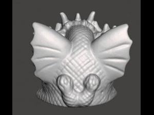 SD KING GHIDORAH 1992 PVC VINTAGE FIGURE 15 INCH SUPER DEFORMED CHIBI 3D Print Model