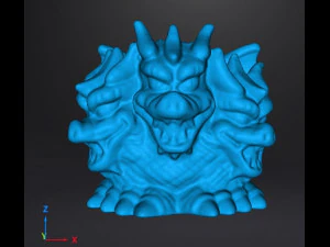 SD KING GHIDORAH 1992 PVC VINTAGE FIGURE 15 INCH SUPER DEFORMED CHIBI 3D Print Model