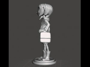 CORALINE FIGURE MODEL ART STATUE MOVIE INSPIRED CHARACTER 3D Print Model