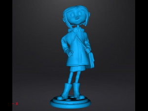 CORALINE FIGURE MODEL ART STATUE MOVIE INSPIRED CHARACTER Modelo de impresión 3D