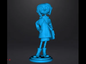 CORALINE FIGURE MODEL ART STATUE MOVIE INSPIRED CHARACTER 3D Print Model