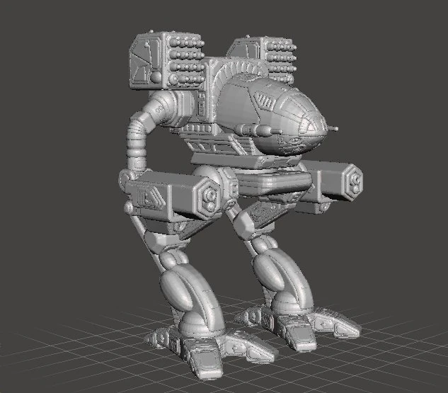 TIMBER WOLF MAD CAT MECH BATTLETECH MECHWARRIOR MINIATURE MODEL FOR GAMES 3D Print Model .c4d .max .obj .3ds .fbx .stl .blend