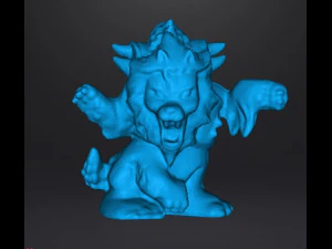 टैरास्क्यू पीवीसी फिगर मिनिएचर मॉन्स्टर प्लास्टिक खिलौना 90 के दशक 3D प्रिंट मॉडल