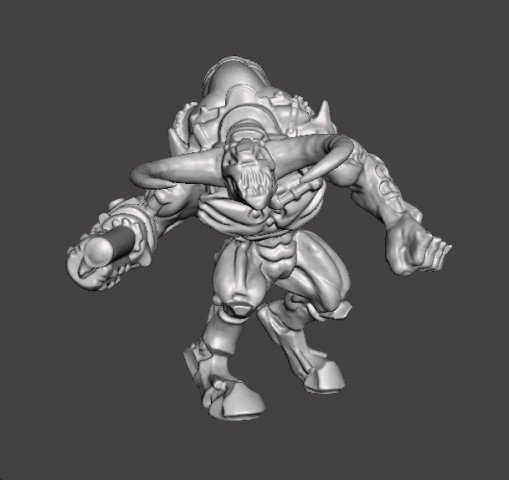 DOOM 3 CYBERDEMON MINIATURE FIGURE MODEL SCIFI GAMES RPG 3D Print Model .c4d .max .obj .3ds .fbx .stl .blend 