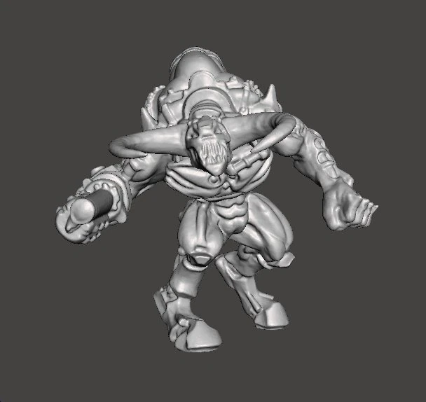 DOOM 3 CYBERDEMON FIGURA EN MINIATURA MODELO SCIFI JUEGOS Modelo de impresión 3D .c4d .max .obj .3ds .fbx .stl .blend 