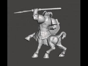 CENTAUR BARBARIAN SPEAR MINIATURE MODEL FOR FANTASY GAMES DND RPG 3D 프린트 모델