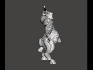 CENTAUR BARBARIAN SPEAR MINIATURE MODEL FOR FANTASY GAMES DND RPG 3D 프린트 모델