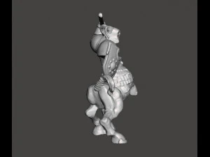 CENTAUR BARBARIAN SPEAR MINIATURE MODEL FOR FANTASY GAMES DND RPG 3D Print Model