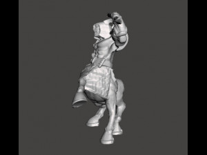 CENTAUR BARBARIAN SPEAR MINIATURE MODEL FOR FANTASY GAMES DND RPG 3D 프린트 모델