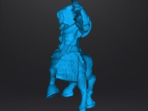 CENTAUR BARBARIAN SPEAR MINIATURE MODEL FOR FANTASY GAMES DND RPG 3D 프린트 모델