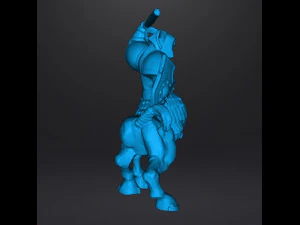 CENTAUR BARBARIAN SPEAR MINIATURE MODEL FOR FANTASY GAMES DND RPG 3D Print Model