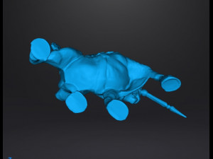 CENTAUR BARBARIAN SPEAR MINIATURE MODEL FOR FANTASY GAMES DND RPG 3D 프린트 모델