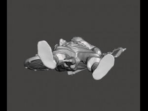 WOLF VIKING WITH AXE AND SHIELD MINIATURE MODEL FOR FANTASY GAMES DND RPG Modèles 3D en vedette