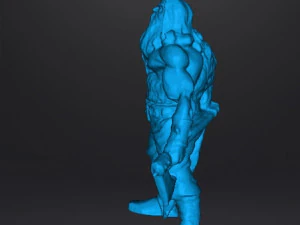 WOLF VIKING WITH AXE AND SHIELD MINIATURE MODEL FOR FANTASY GAMES DND RPG 3D Print Model