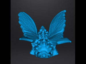 SD BATTRA MOTH 1992 PVC VINTAGE FIGURE 15 INCH CHIBI SUPER DEFORMED 3Dプリントモデル