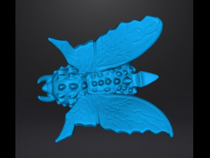 SD BATTRA MOTH 1992 PVC VINTAGE FIGURE 15 INCH CHIBI SUPER DEFORMED 3Dプリントモデル