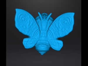 SD MOTHRA MOTH FORM 1992 PVC VINTAGE FIGURE 15 INCH CHIBI SUPER DEFORMED 3D Print Model